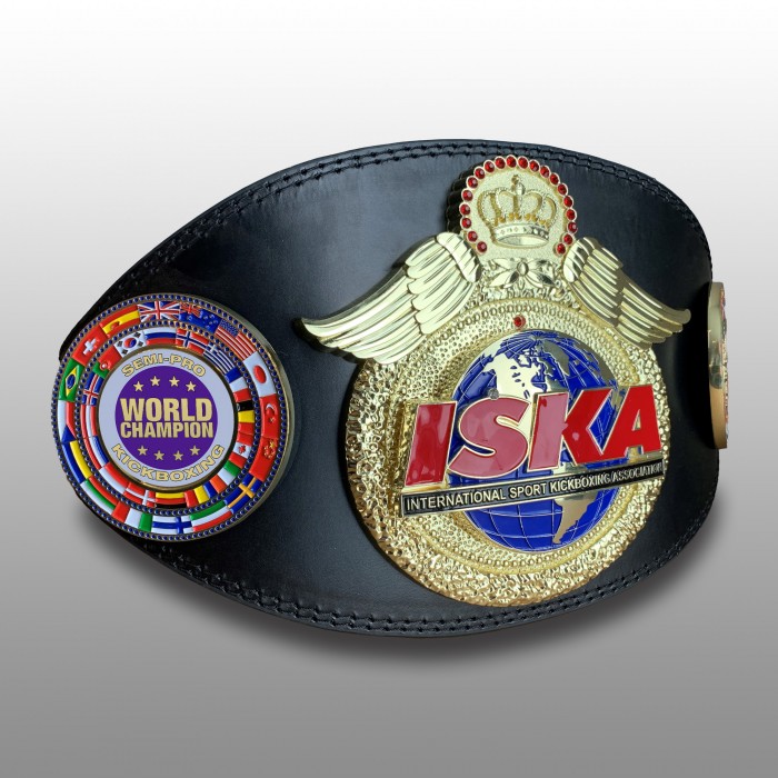 ISKA SEMI PRO KICKBOXING WORLD TITLE BELT